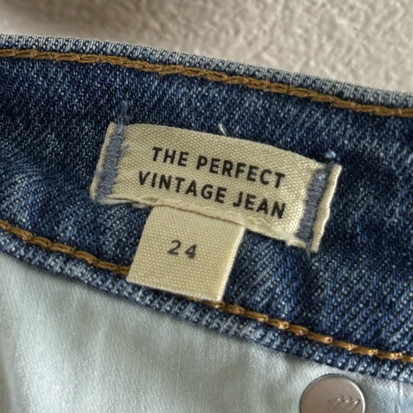 NWOT Madewell The Perfect Vintage Jean in Heathcote Wash size 24 N21 - Picture 10 of 12